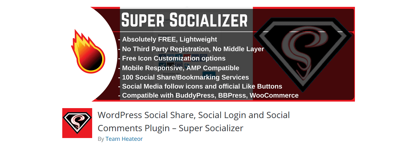 Super Socializer social network integration plugin