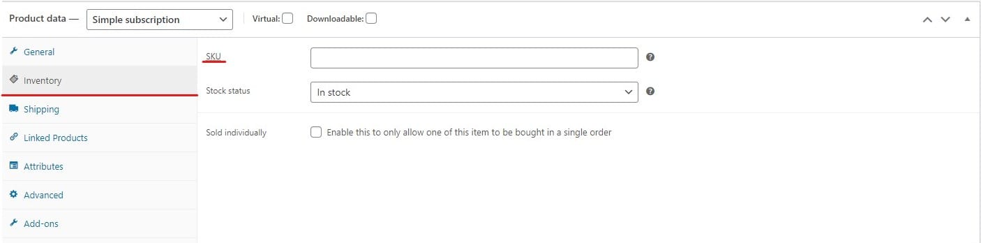 Subscription in WooCommerce